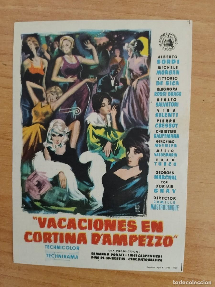 Cine: TURQUE-PROGRAMA DE LA PELICULA --VACACIONES EN CORTINA DAMPEZZO ct