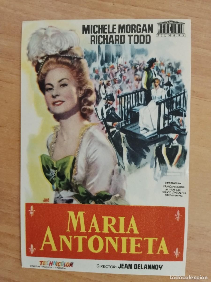  Flyers Publicitaires de films Anciens: TURQUE-PROGRAMA DE LA PELICULA --MARIA ANTONIETA