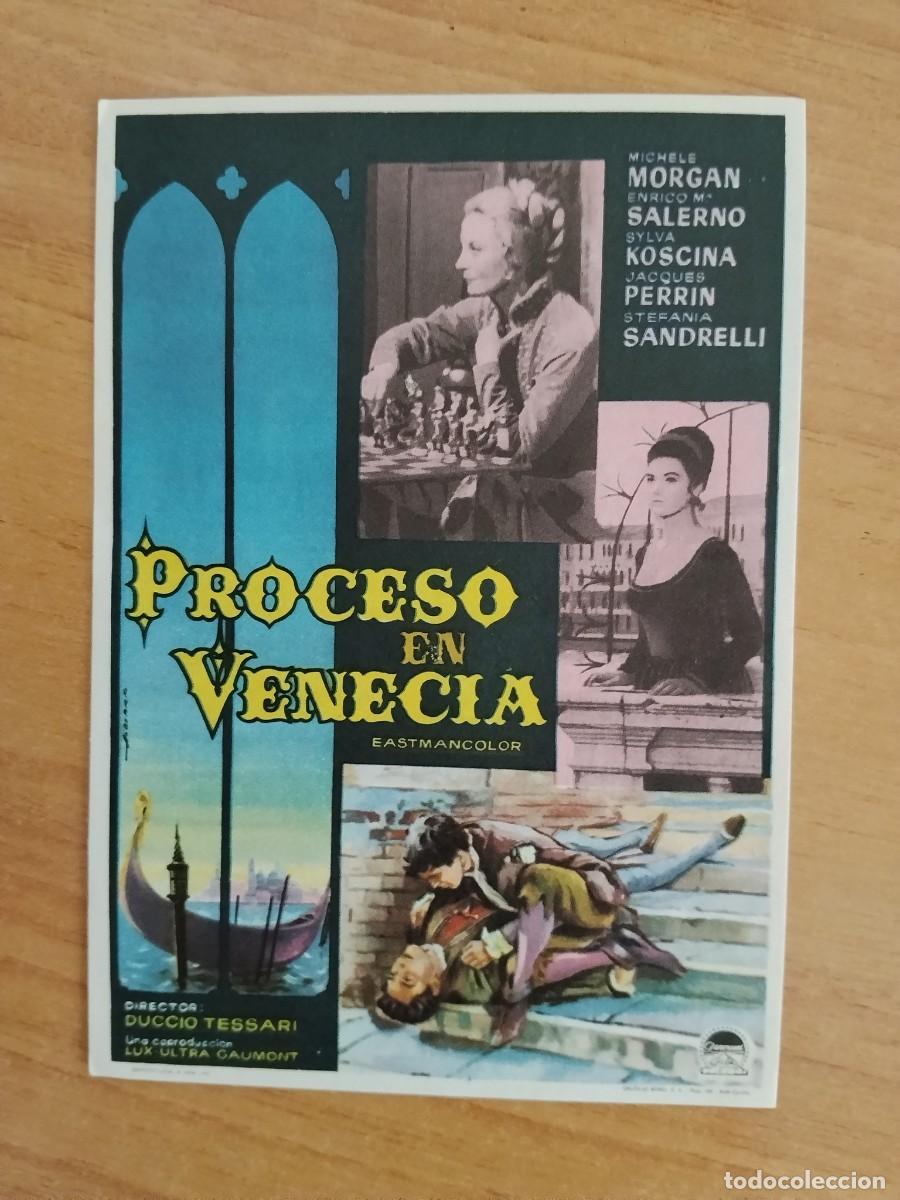  Flyers Publicitaires de films Anciens: TURQUE-PROGRAMA DE LA PELICULA --PROCESO EN VENECIA ct