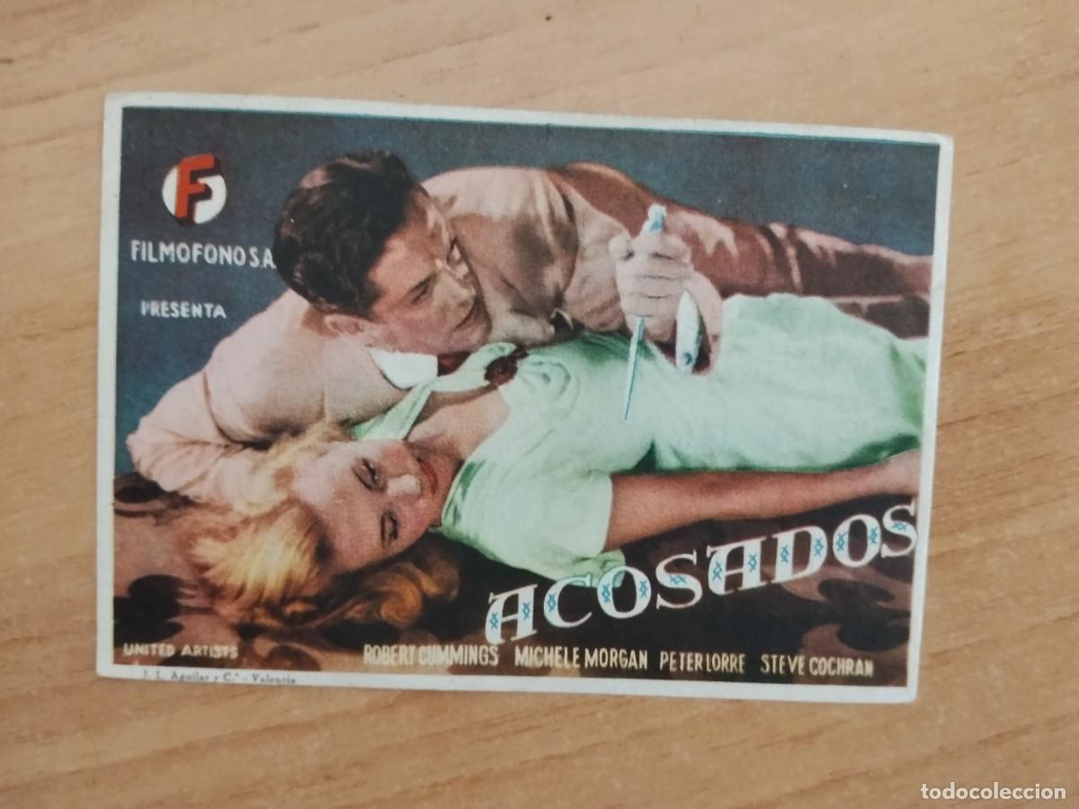  Flyers Publicitaires de films Anciens: TURQUE-PROGRAMA DE LA PELICULA --ACOSADOS ct