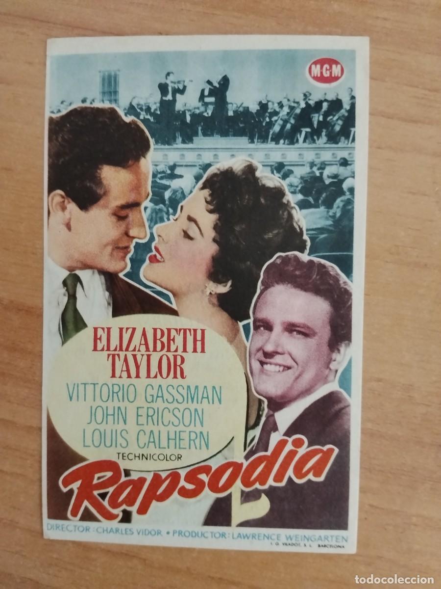  Flyers Publicitaires de films Anciens: TURQUE-PROGRAMA DE LA PELICULA --RAPSODIA ct