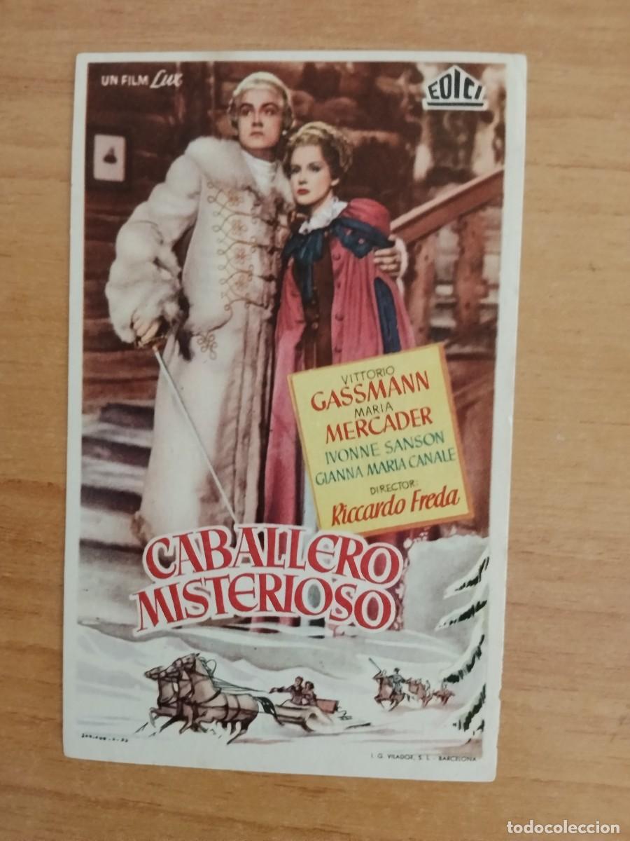  Flyers Publicitaires de films Anciens: TURQUE-PROGRAMA DE LA PELICULA --CABALLERO MISTERIOSO ct