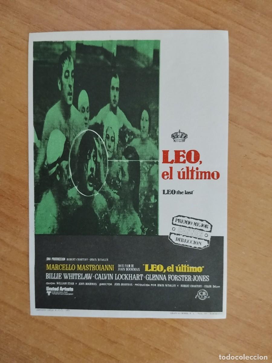  Flyers Publicitaires de films Anciens: TURQUE-PROGRAMA DE LA PELICULA --LEO EL ULTIMO