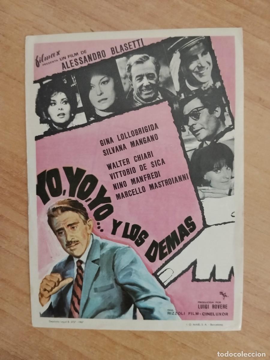  Flyers Publicitaires de films Anciens: TURQUE-PROGRAMA DE LA PELICULA --YO YO YO Y LOS DEMAS