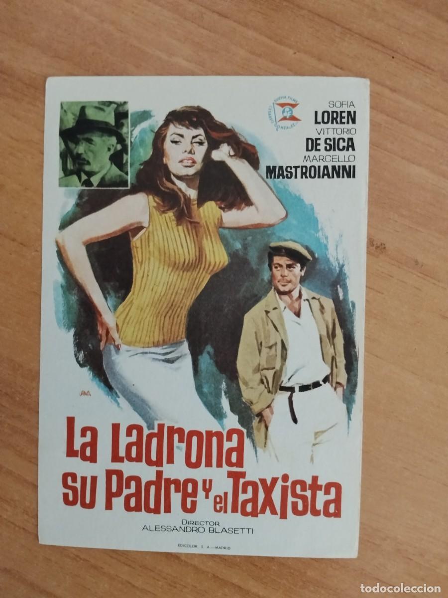  Flyers Publicitaires de films Anciens: TURQUE-PROGRAMA DE LA PELICULA --LA LADRONA SU PADRE Y EL TAXISTA