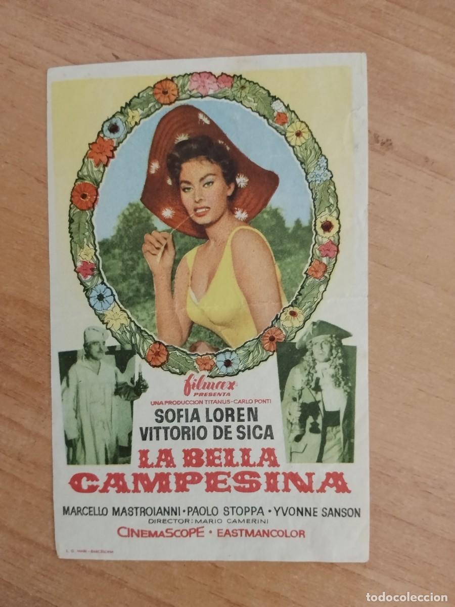  Flyers Publicitaires de films Anciens: TURQUE-PROGRAMA DE LA PELICULA --LA BELLA CAMPESINA