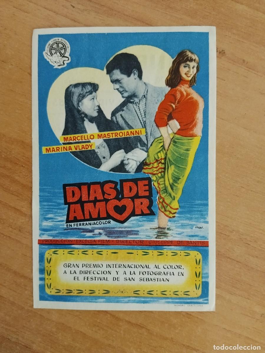  Flyers Publicitaires de films Anciens: TURQUE-PROGRAMA DE LA PELICULA --DIAS DE AMOR ct