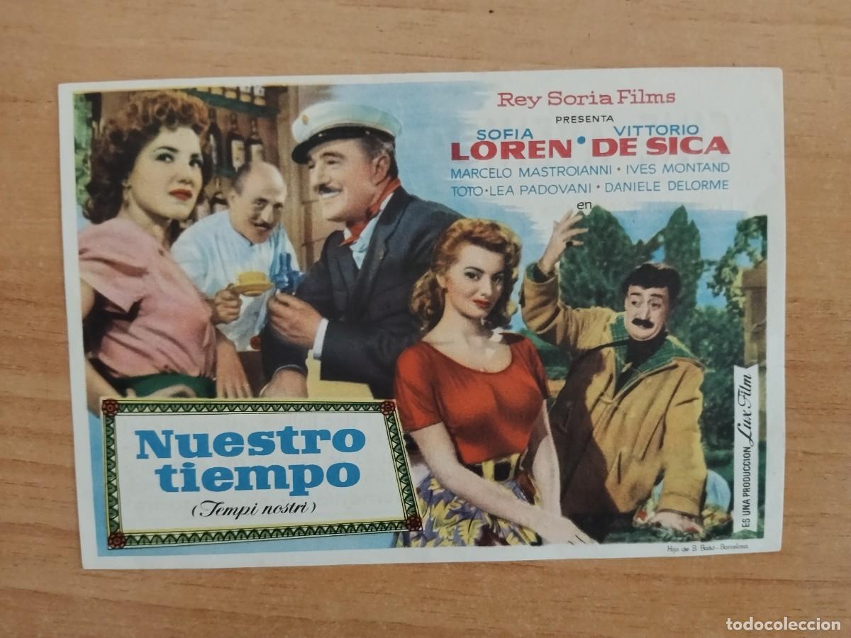  Flyers Publicitaires de films Anciens: TURQUE-PROGRAMA DE LA PELICULA --NUESTRO TIEMPO ct