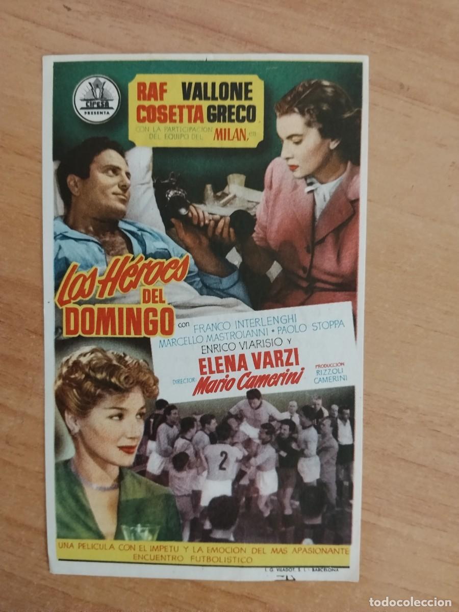  Flyers Publicitaires de films Anciens: TURQUE-PROGRAMA DE LA PELICULA --LOS HEROES DEL DOMINGO ct