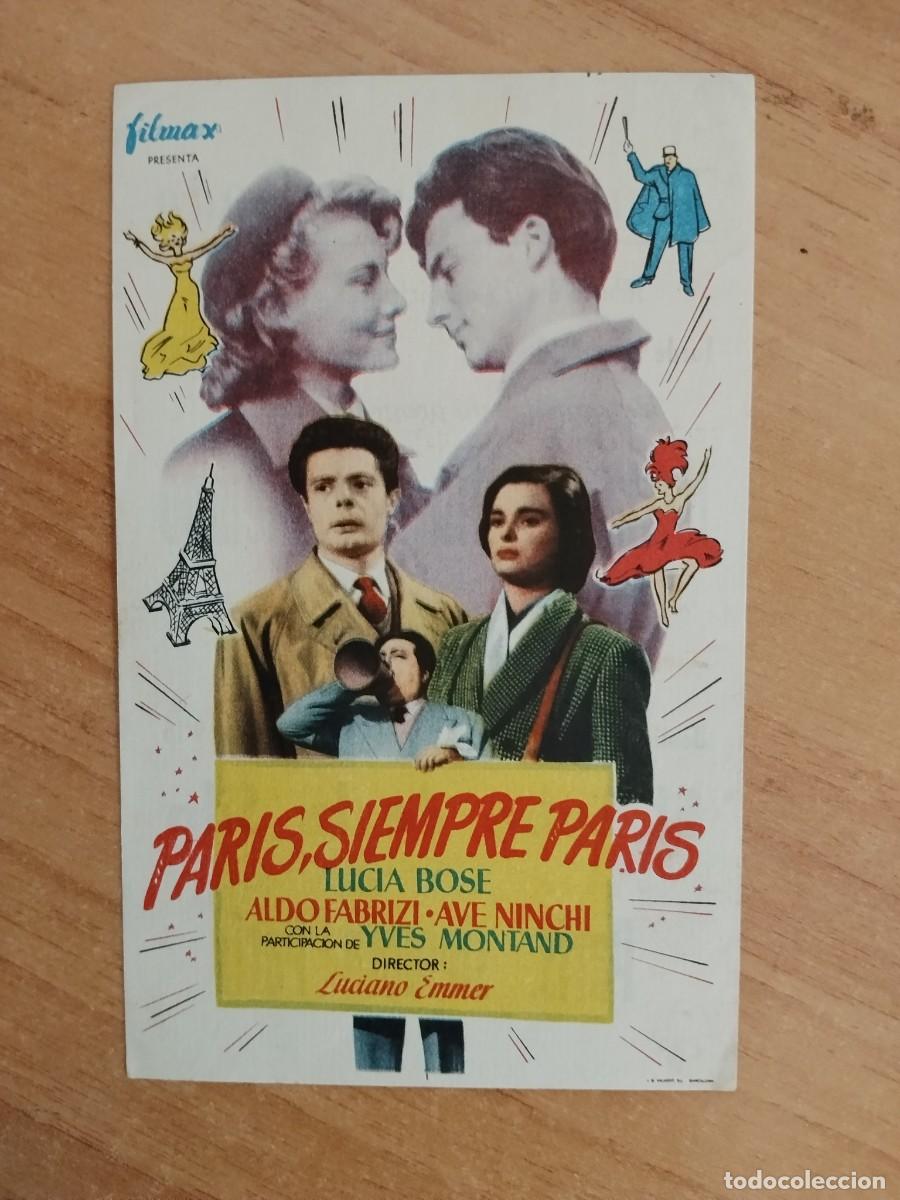Cinema: TURQUE-PROGRAMA DE LA PELICULA --PARIS SIEMPRE PARIS ct