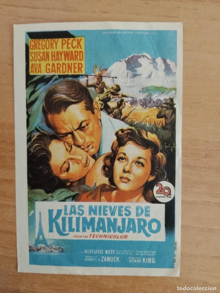 Cine: TURQUE-PROGRAMA DE LA PELICULA --LAS NIEVES DEL KILIMANJARO ct
