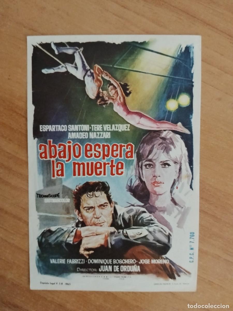 Cine: TURQUE-PROGRAMA DE LA PELICULA --ABAJO ESPERA LA MUERTE