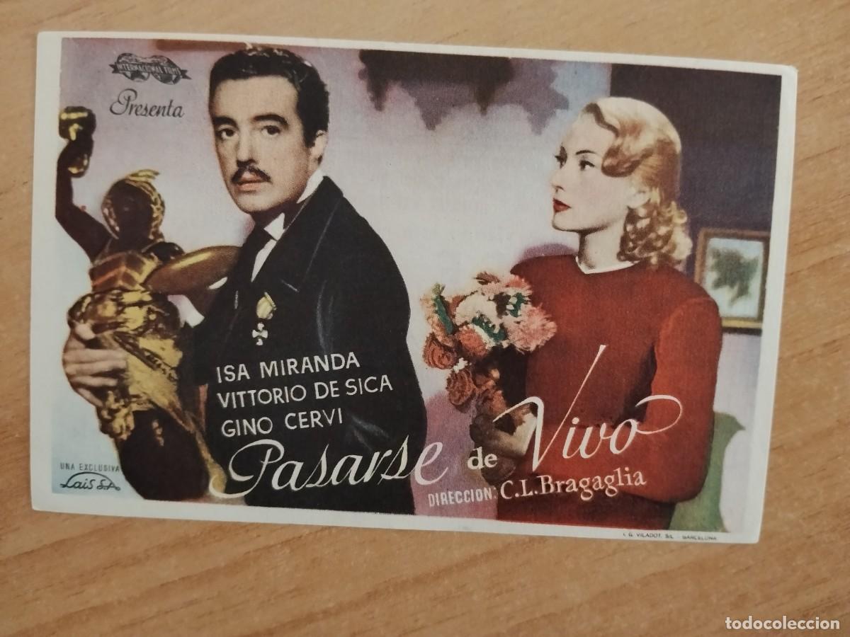 Cine: TURQUE-PROGRAMA DE LA PELICULA --PASARSE DE VIVO ct