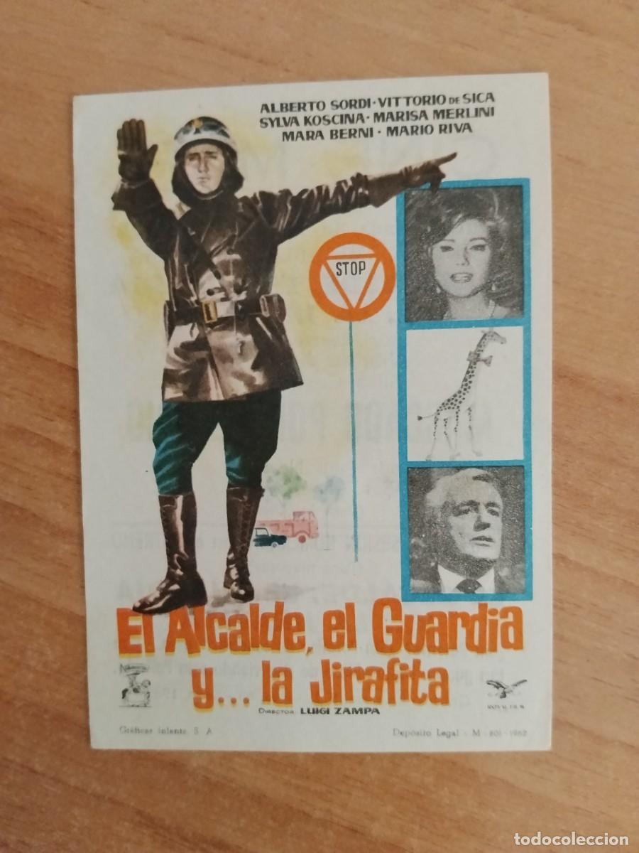 Cine: TURQUE-PROGRAMA DE LA PELICULA --EL ALCALDE EL GUARDIA Y LA JIRAFITA ct