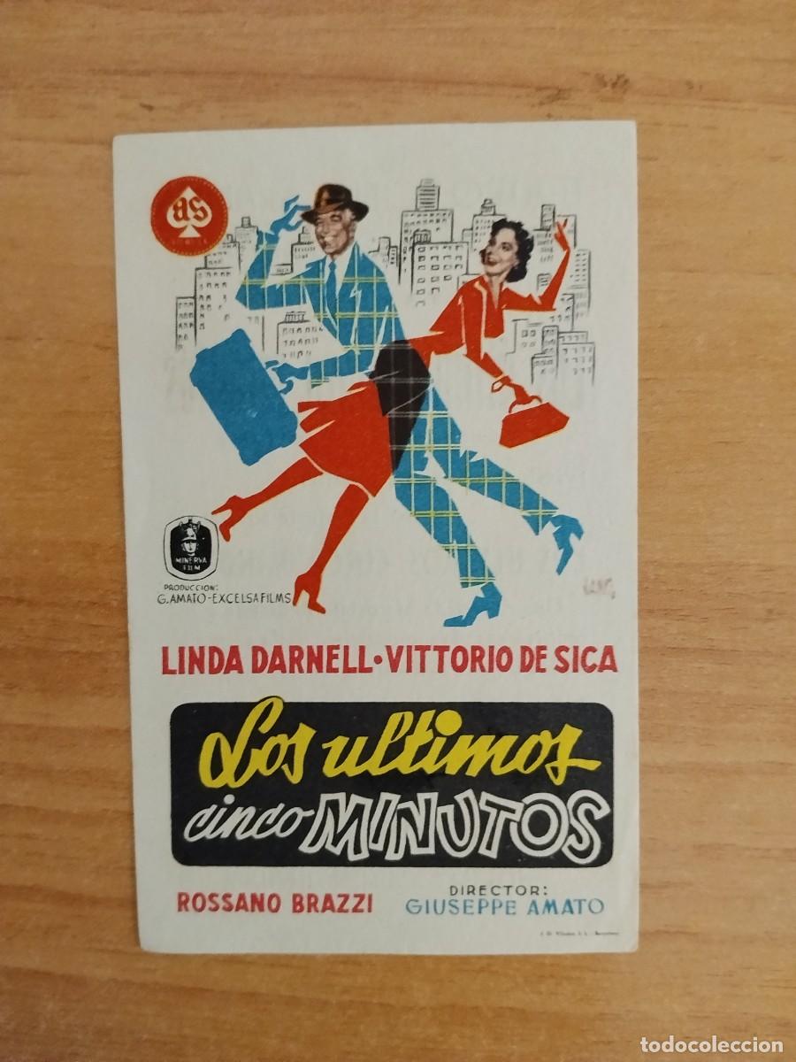 Cine: TURQUE-PROGRAMA DE LA PELICULA --LOS ULTIMOS CINCO MINUTOS ct