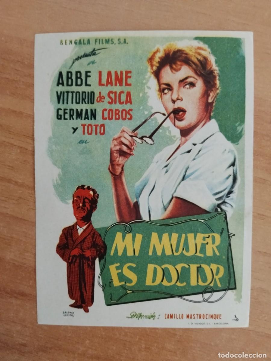 Cine: TURQUE-PROGRAMA DE LA PELICULA --MI MUJER ES DOCTOR