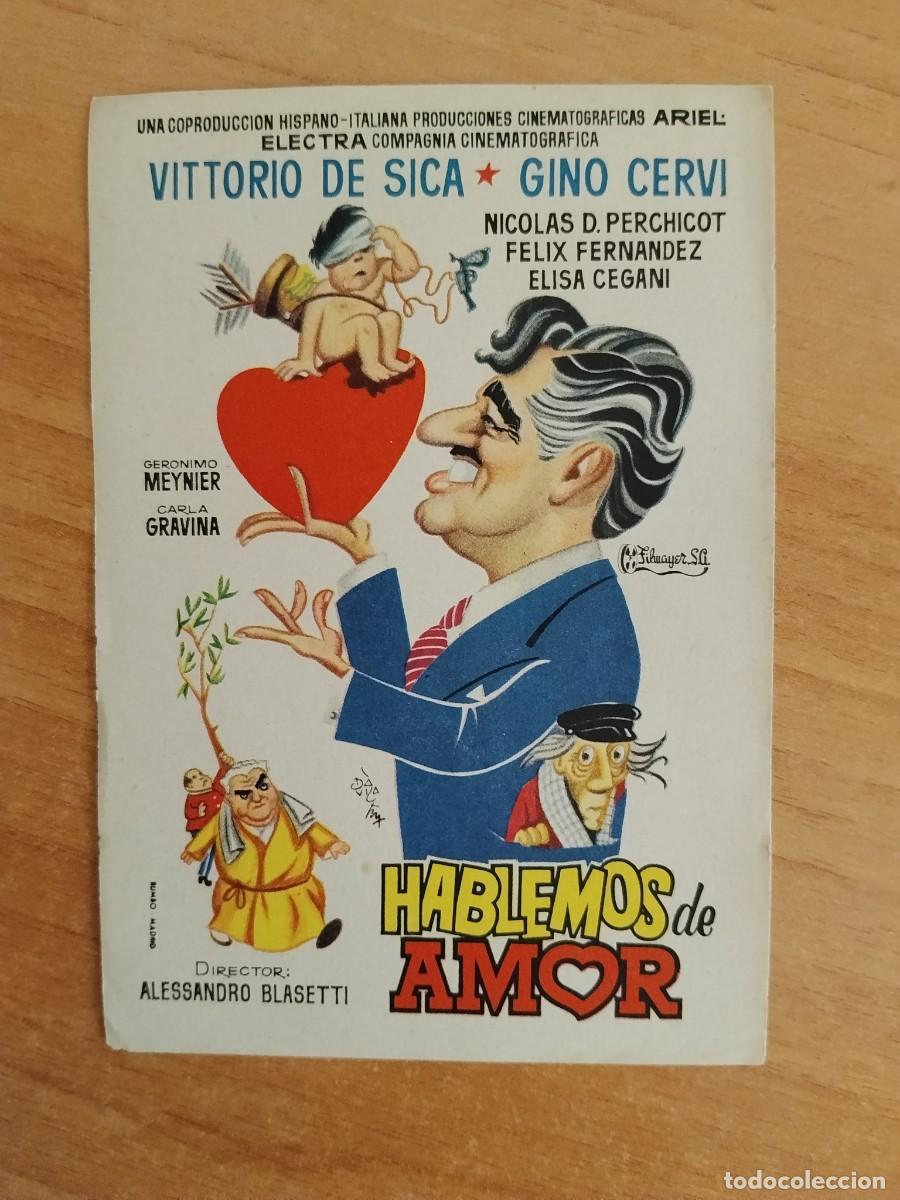 Cine: TURQUE-PROGRAMA DE LA PELICULA --HABLEMOS DE AMOR