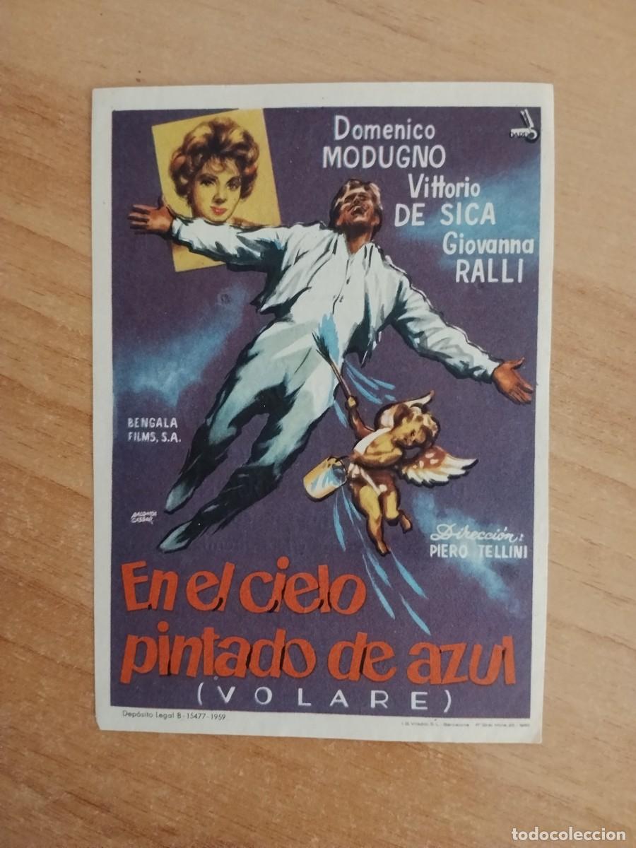 Cine: TURQUE-PROGRAMA DE LA PELICULA --EN EL CIELO PINTADO DE AZUL ct