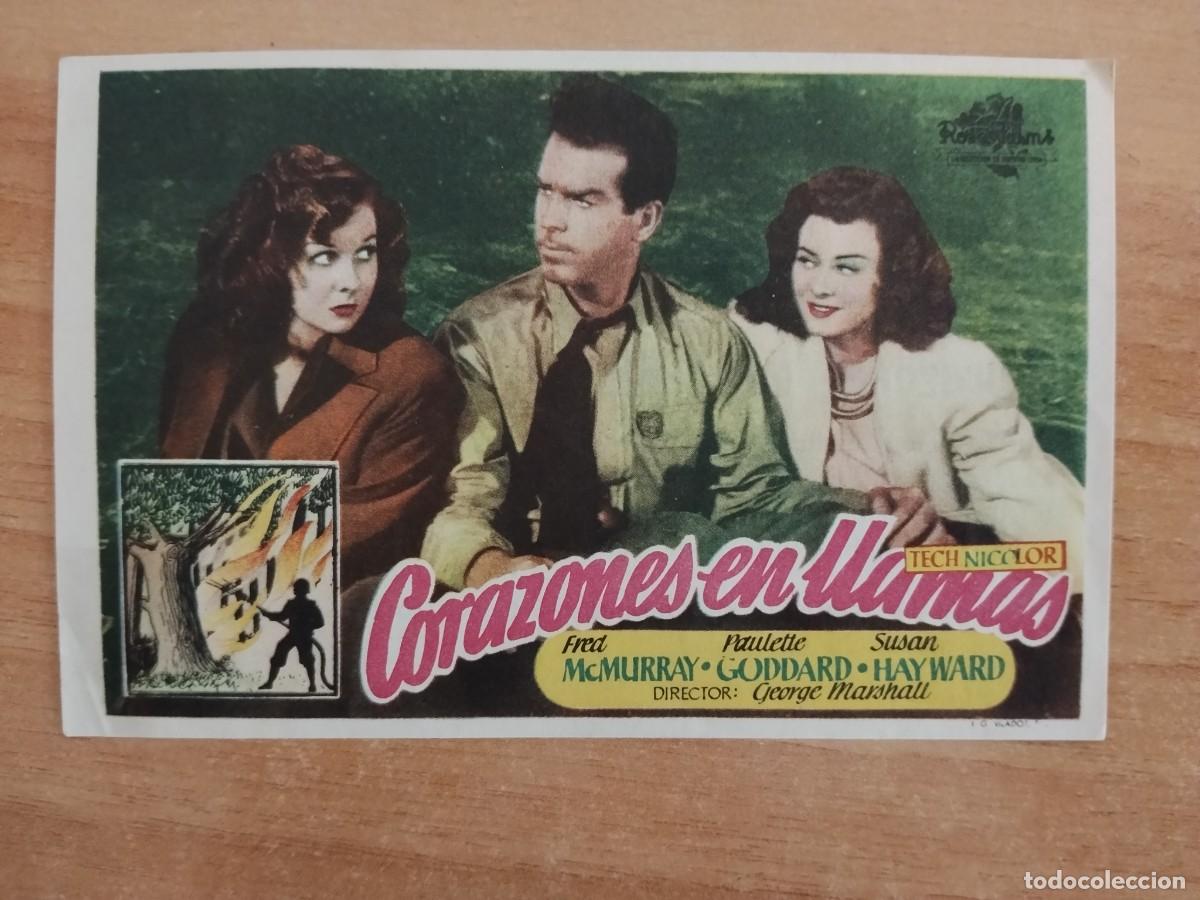 Cine: TURQUE-PROGRAMA DE LA PELICULA --CORAZONES EN LLAMAS ct