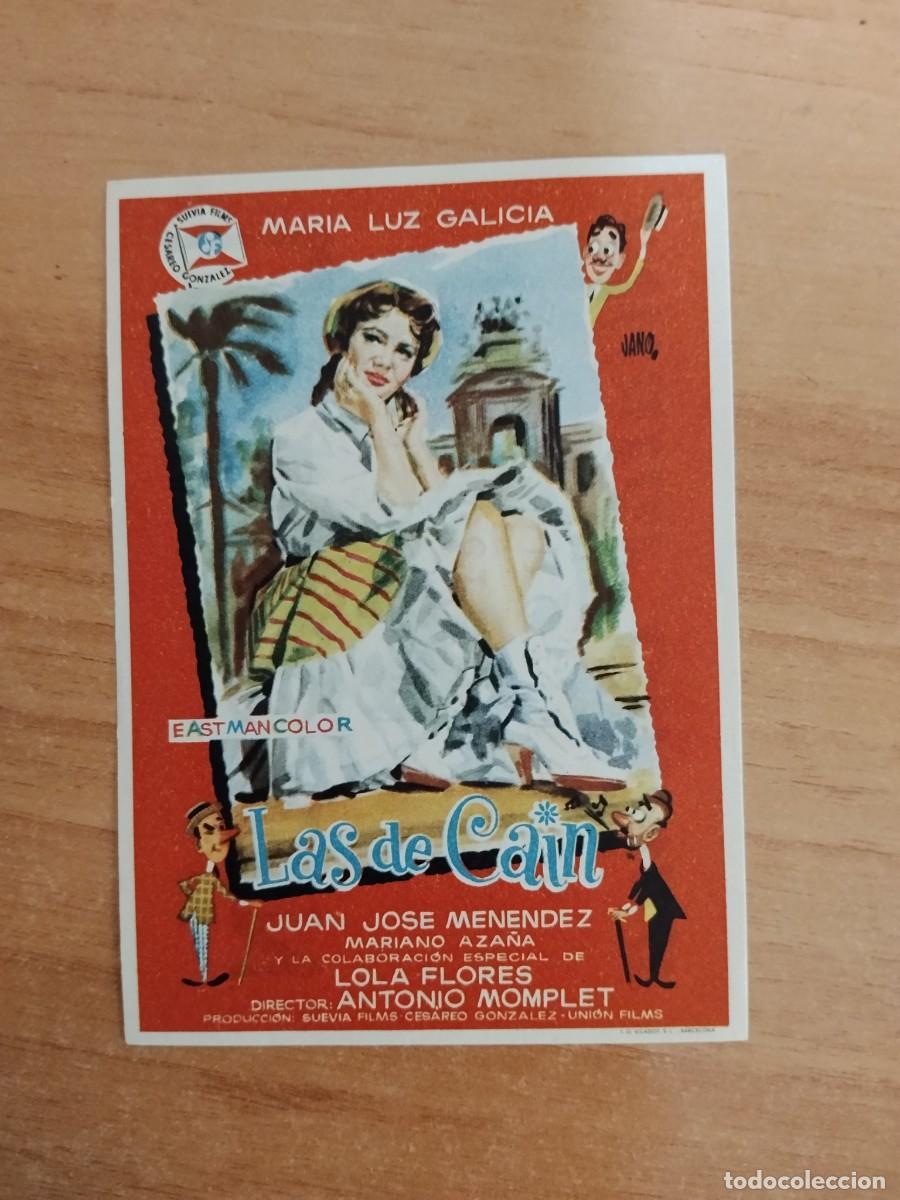 Cine: TURQUE-PROGRAMA DE LA PELICULA --LAS DE CAIN ct