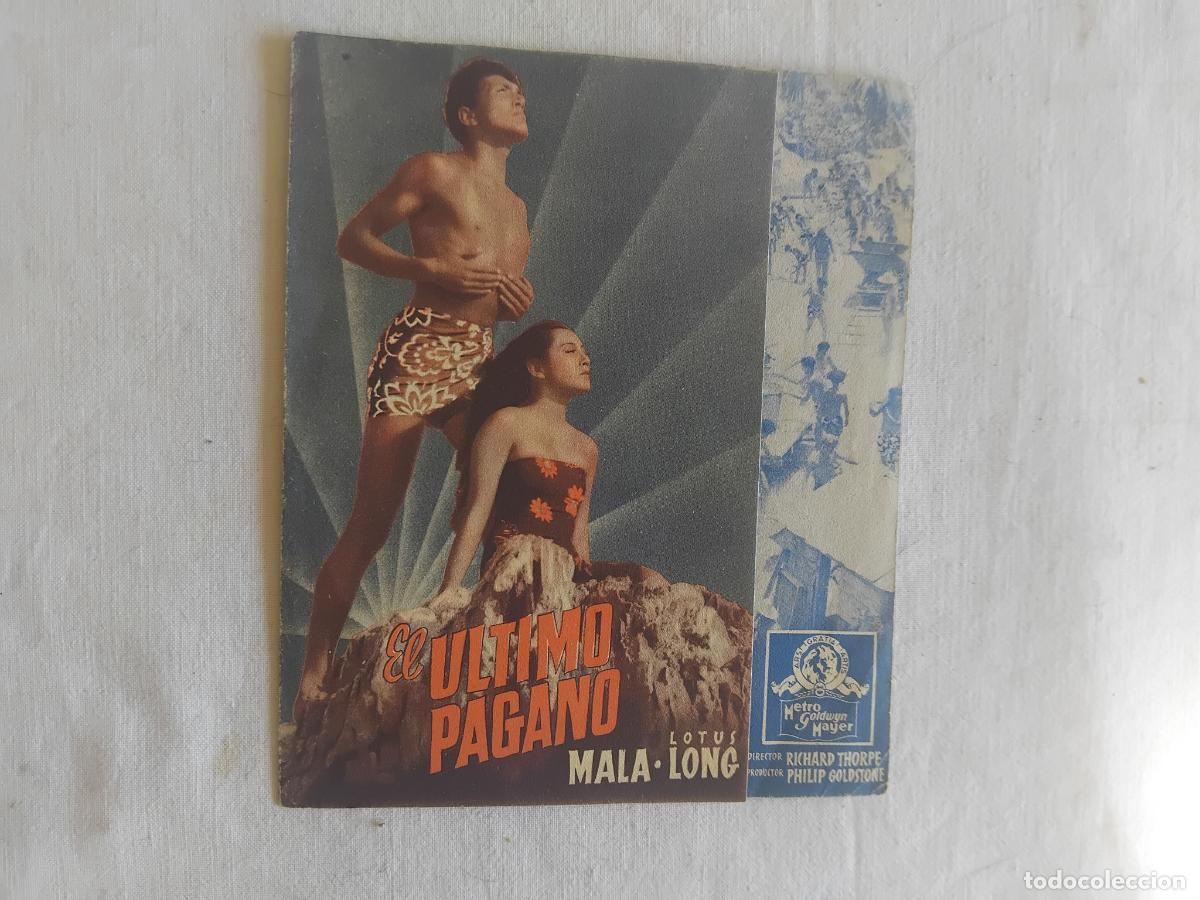 Cine: PROGRAMA DE CINE EL ULTIMO PAGANO. MGM. SIN PUBLICIDAD.