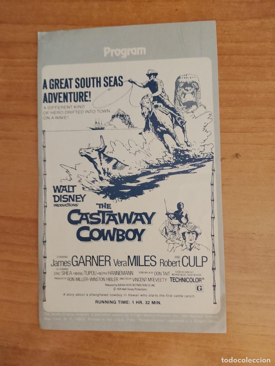 Cine: TURQU-PROGRAMA DE LA PELICULA --THE CASTAWAY COWBOY (vaquero naufrago)
