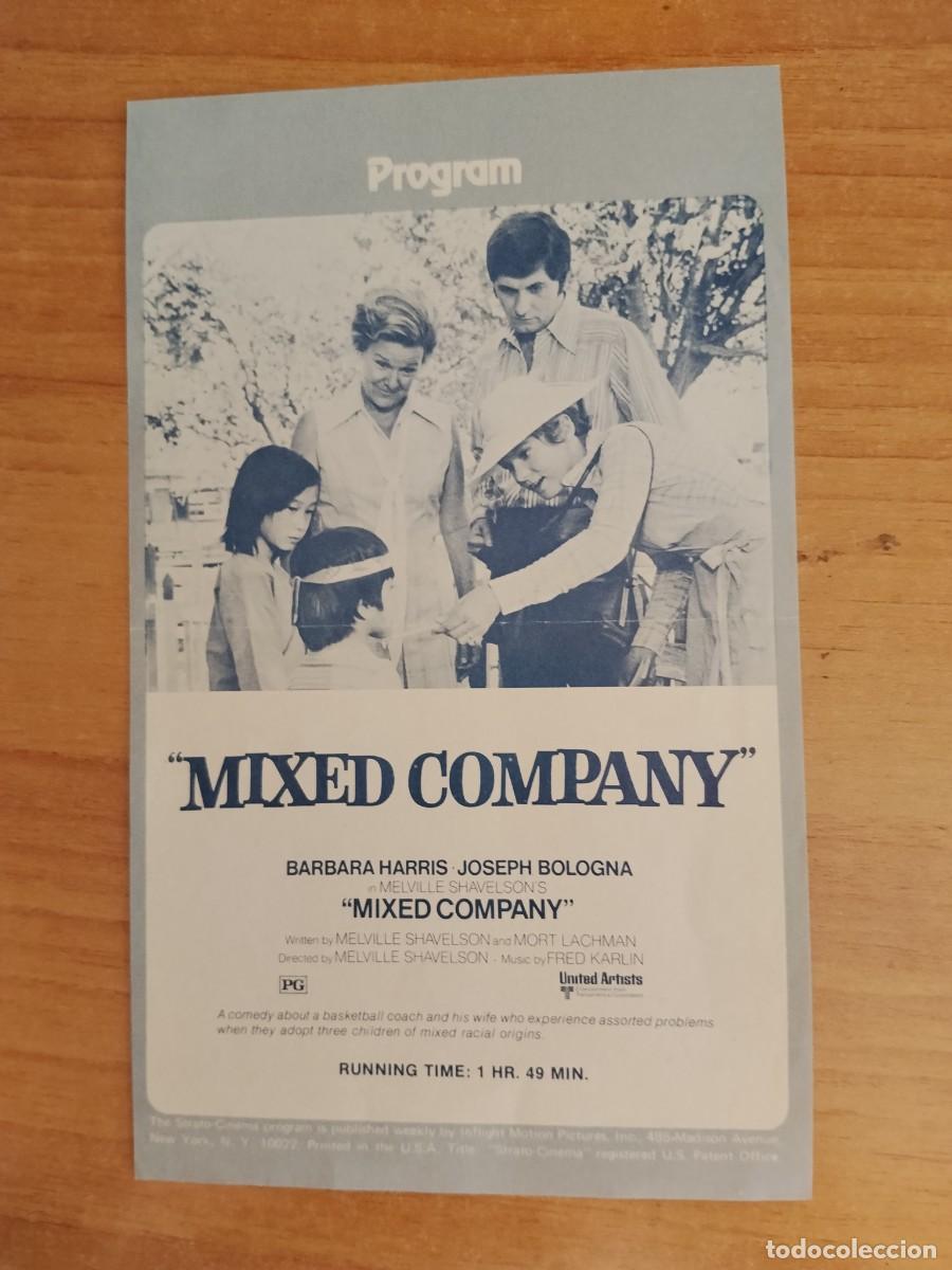 Cine: TURQU-PROGRAMA DE LA PELICULA --MIXED COMPANY (compa&ntilde;ia mixta )