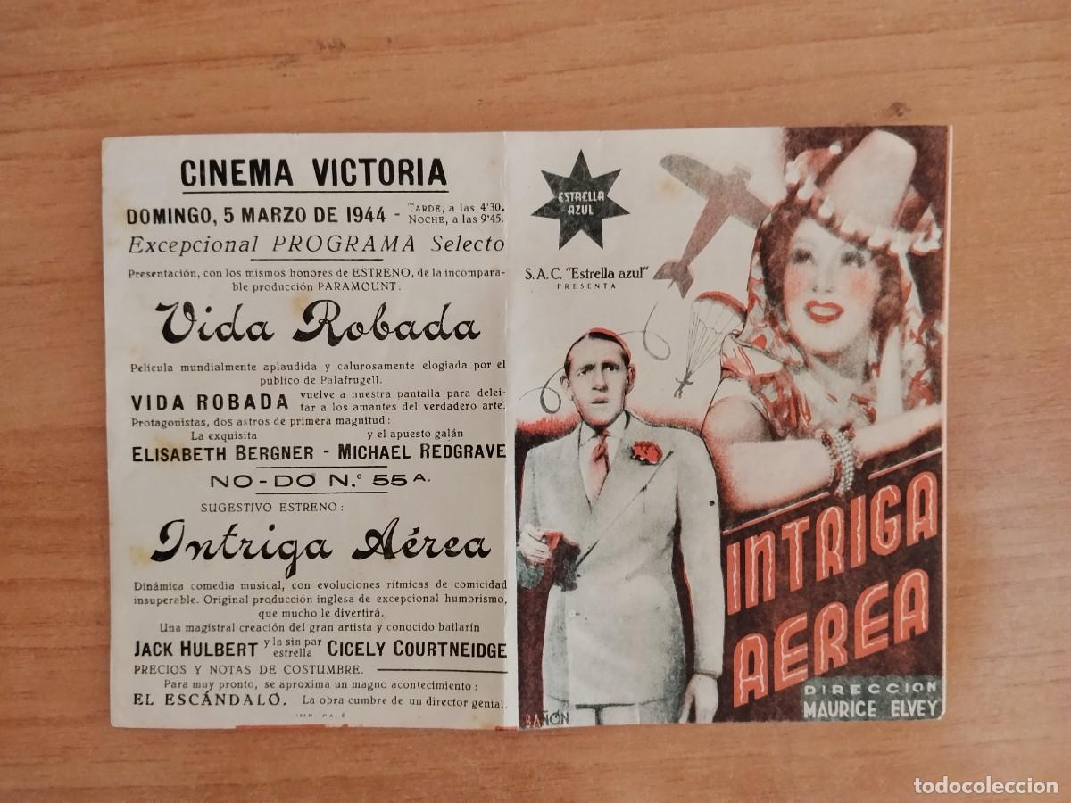 Cine: TURQ-PROGRAMA DE LA PELICULA --INTRIGA AEREA