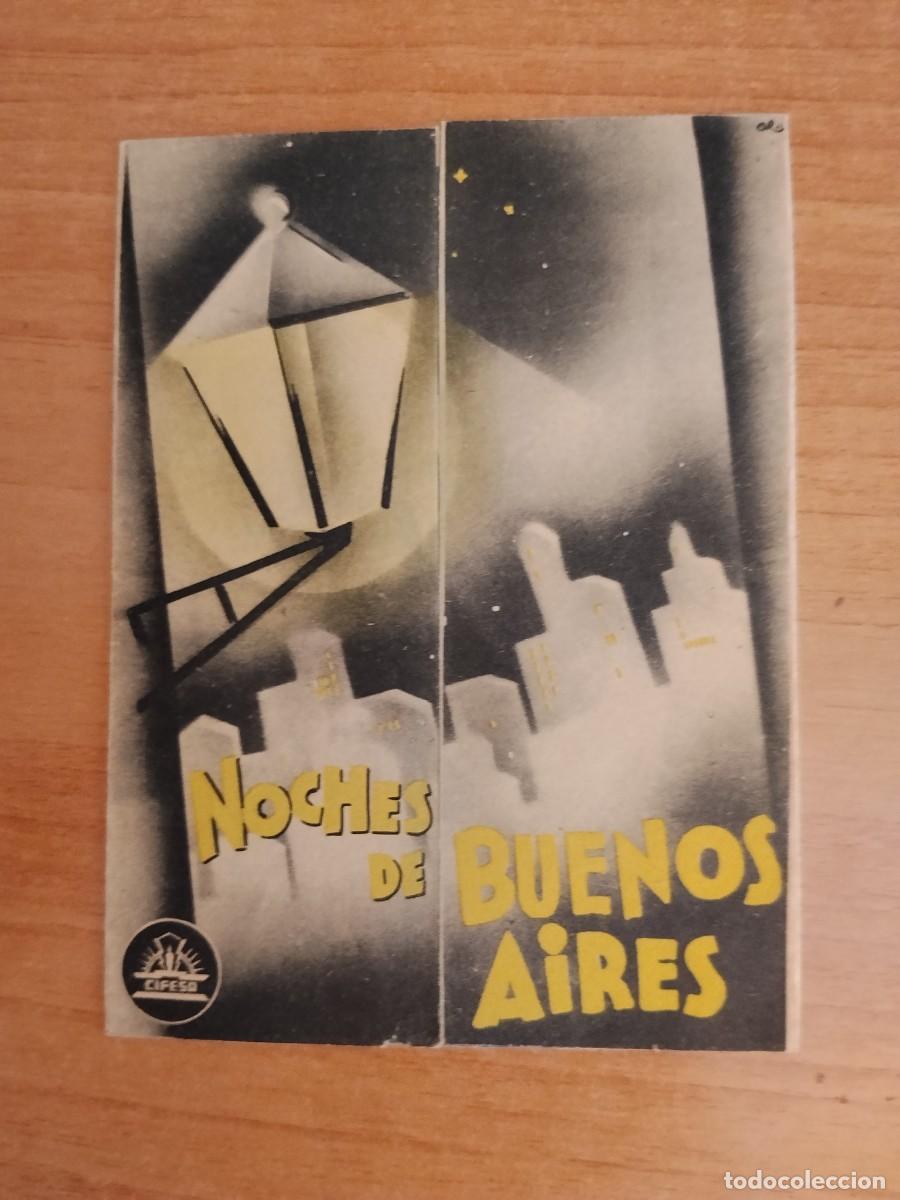 Cine: TURQ-PROGRAMA DE LA PELICULA --NOCHES DE BUENOS AIRES ct