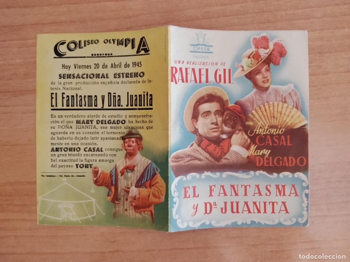  Foglietti di film di film antichi di cinema: TURQ-PROGRAMA DE LA PELICULA --EL FANTASMA Y DO&Ntilde;A JUANITA