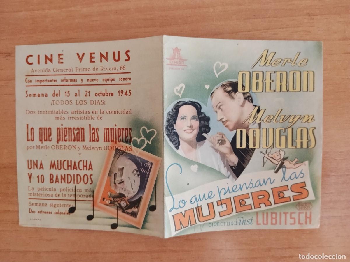 Cine: TURQ-PROGRAMA DE LA PELICULA --LO QUE PIENSAN LAS MUJERES