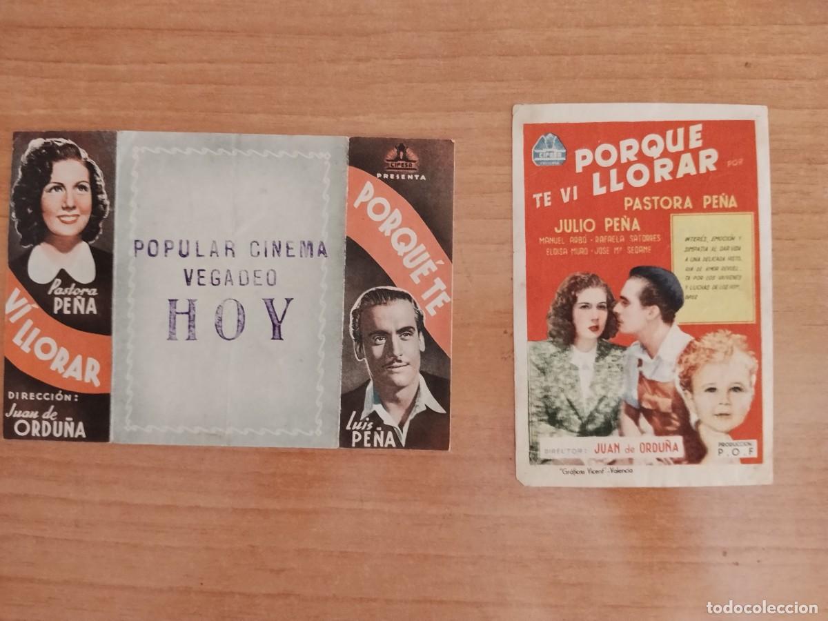 Cine: TURQ-PROGRAMA DE LA PELICULA --PORQUE TE VI LLORAR