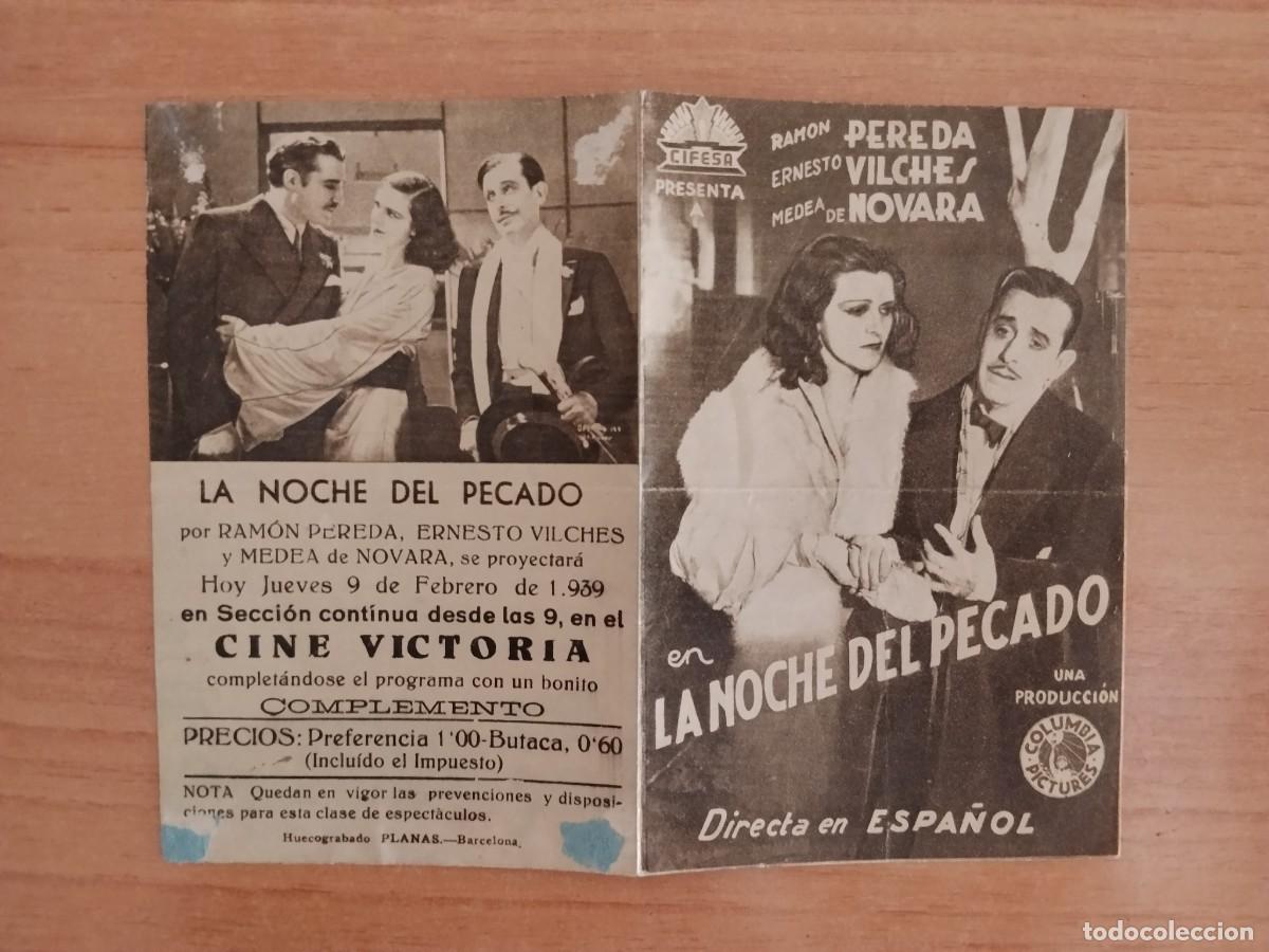 Cine: TURQ-PROGRAMA DE LA PELICULA --LA NOCHE DEL PECADO