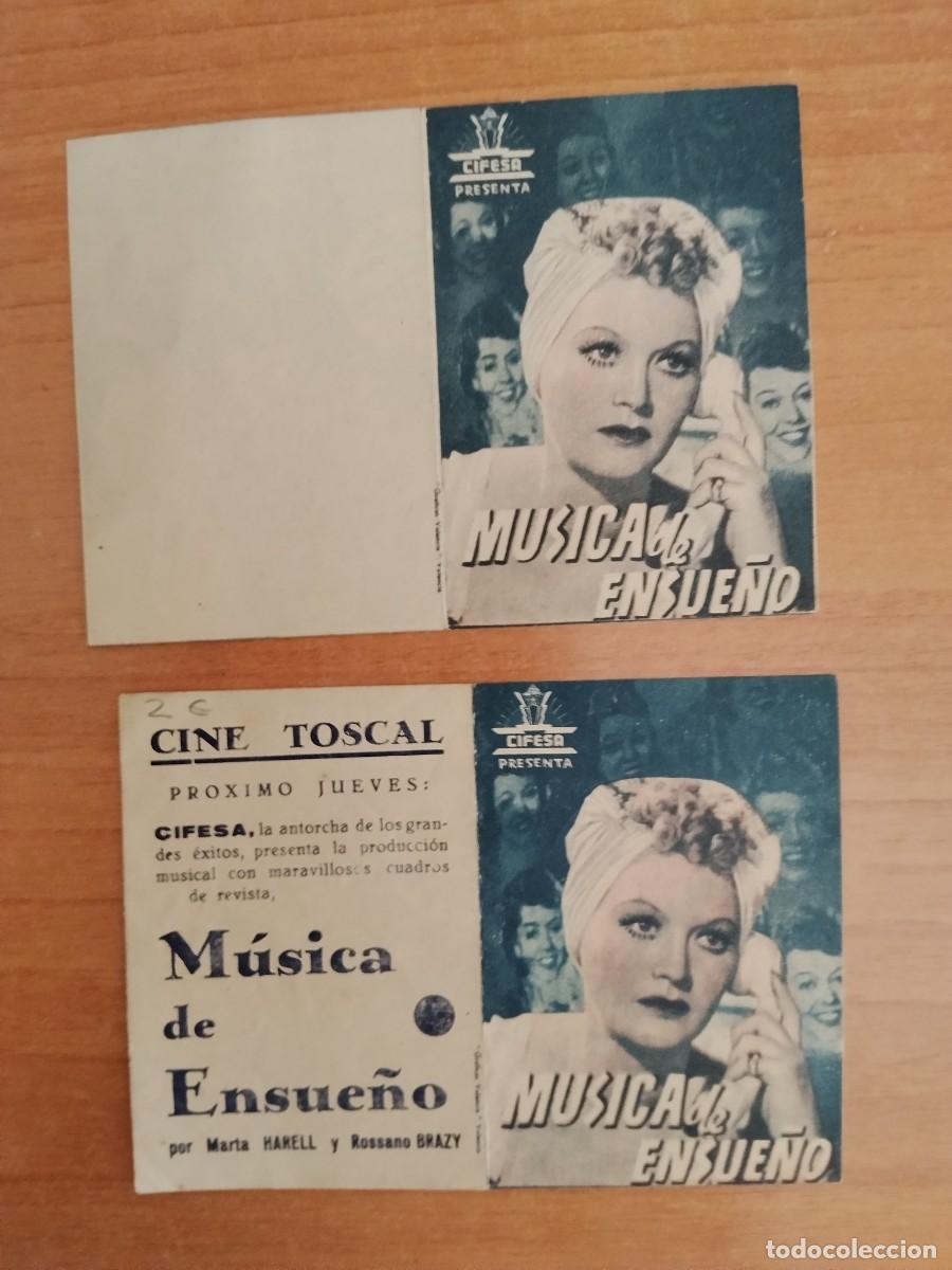 Cine: TURQ-PROGRAMA DE LA PELICULA --MUSICA DE ENSUE&Ntilde;O (distinos por dentro)