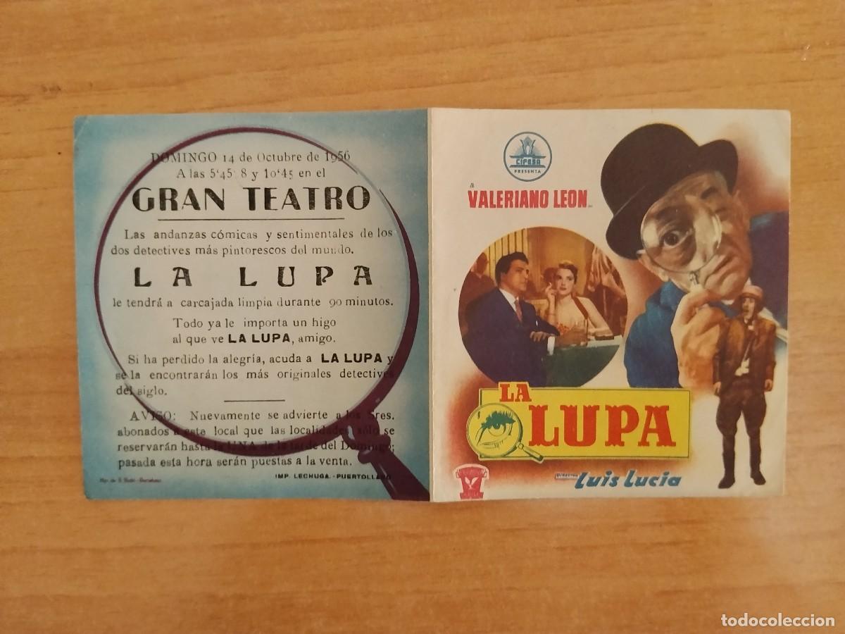 Cine: TURQ-PROGRAMA DE LA PELICULA --LA LUPA