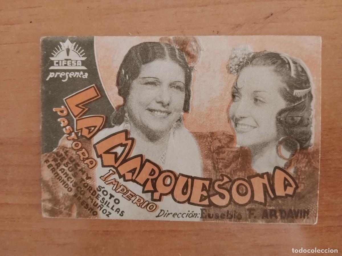 Cine: TURQ-PROGRAMA DE LA PELICULA --LA MARQUESONA