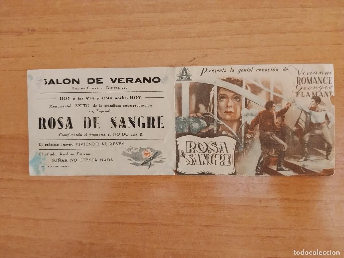 Cine: TURQ-PROGRAMA DE LA PELICULA --ROSA DE SANGRE