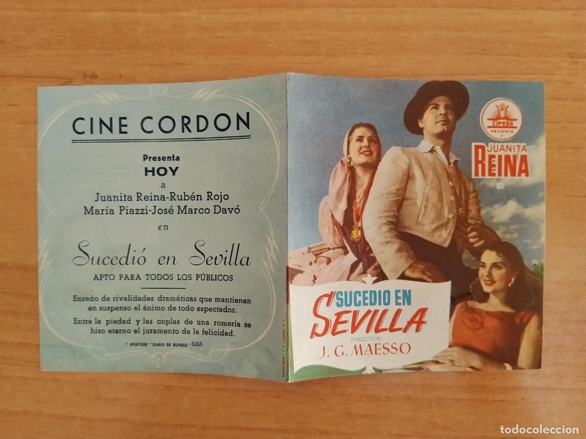 Cine: TURQ-PROGRAMA DE LA PELICULA --SUCEDIO EN SEVILLA