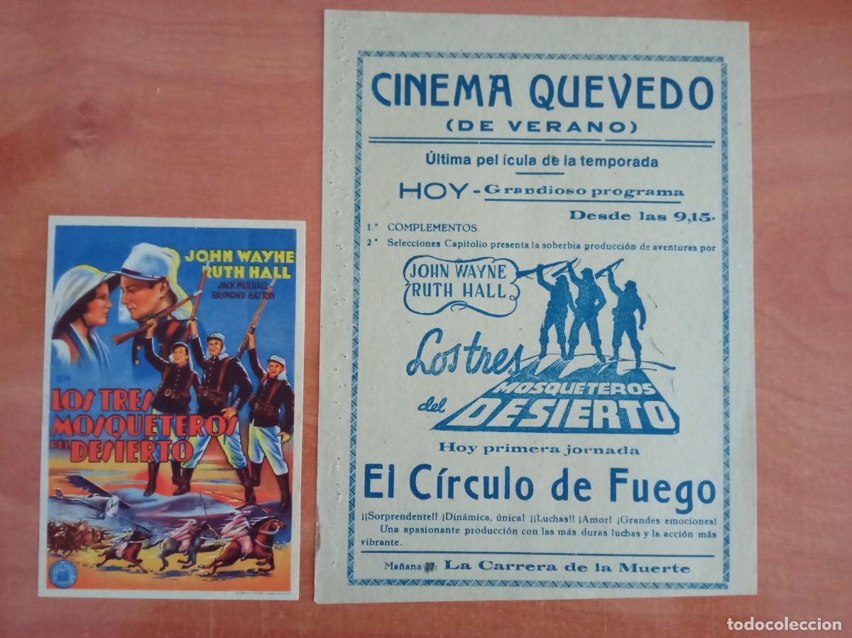Cine: LOS TRES MOSQUETEROS DEL DESIERTO, JOHN WAYNE, JORNADAS