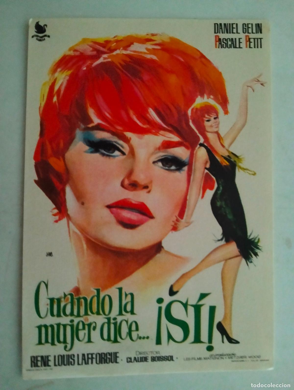 Cine: FOLLETO DE CINE, CUANDO LA MUJER DICE SI