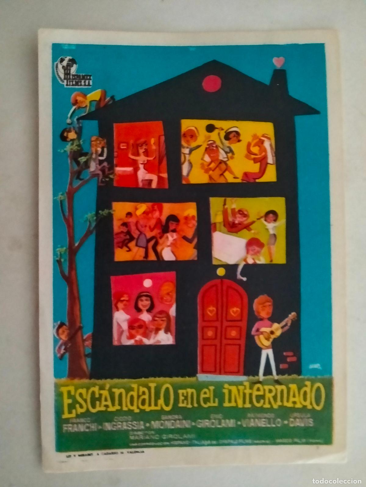 Cine: FOLLETO DE CINE, ESCANDALO EN EL INTERNADO