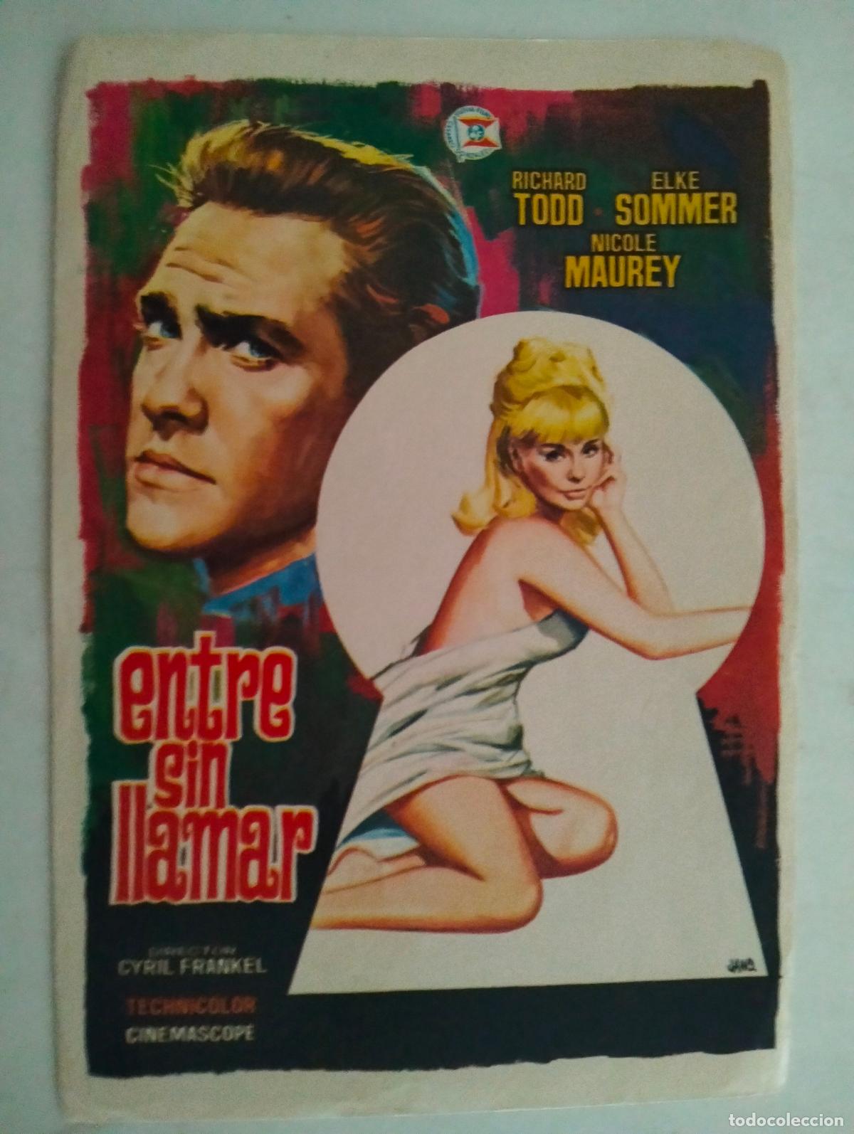 Cine: FOLLETO DE CINE, ENTRE SIN LLAMAR