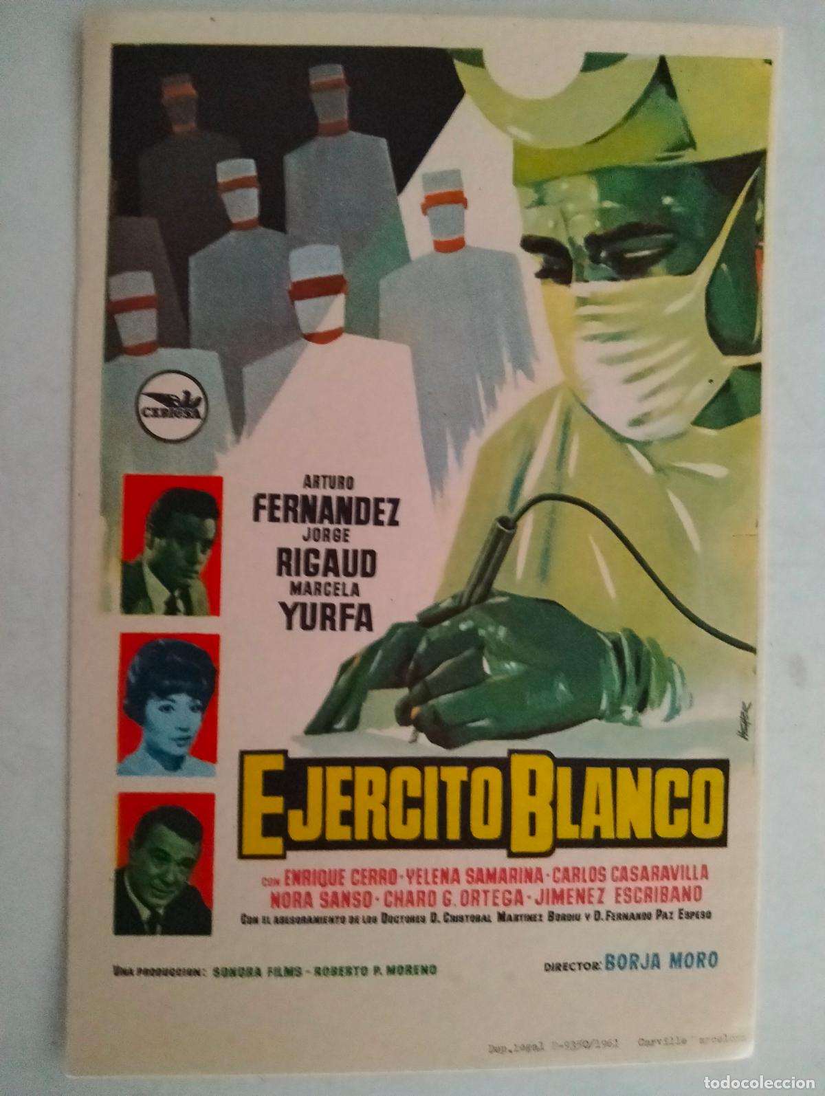 Cine: FOLLETO DE CINE, EJERCITO BLANCO