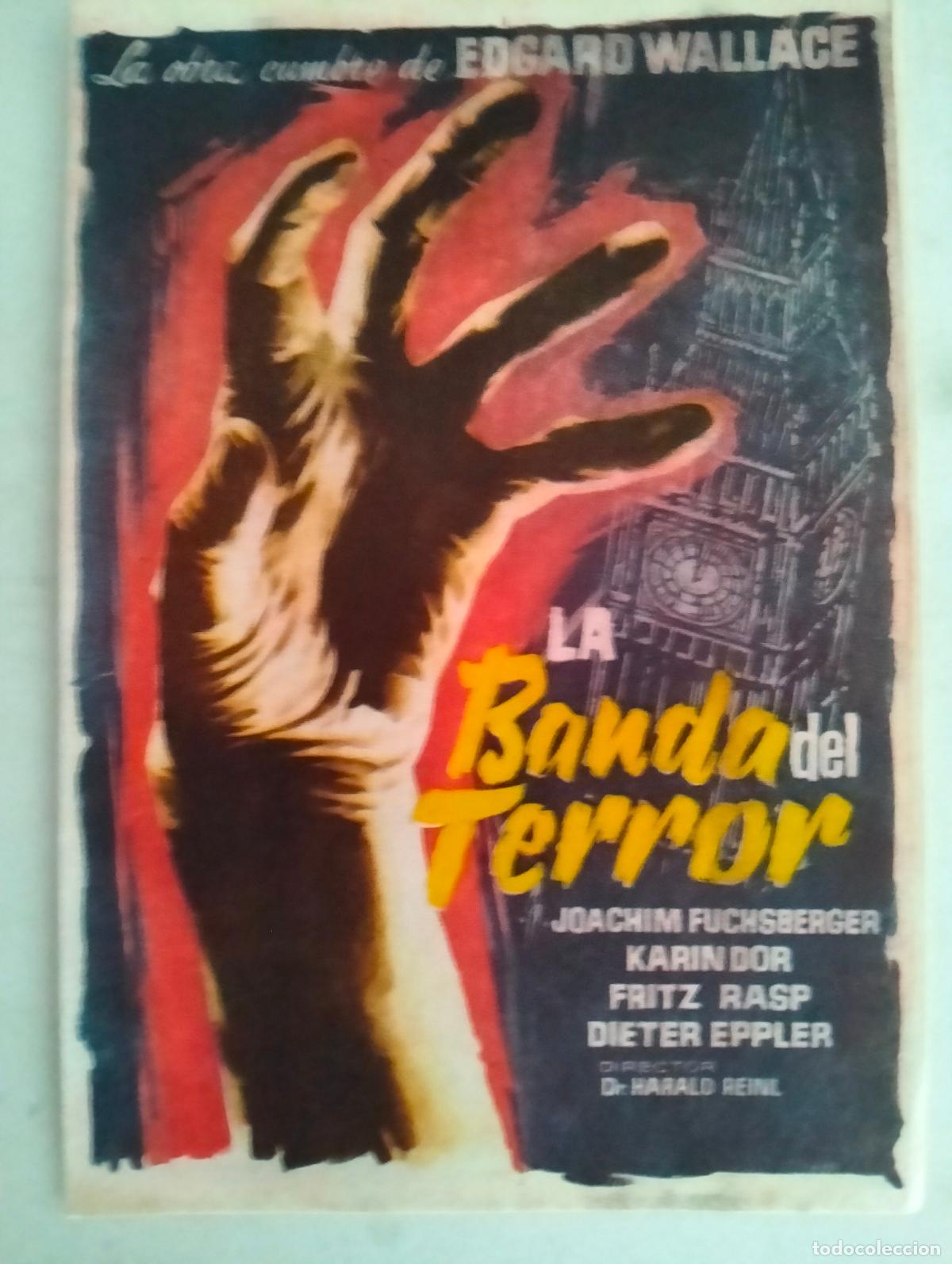 Cine: FOLLETO DE CINE, LA BANDA DEL TERROR