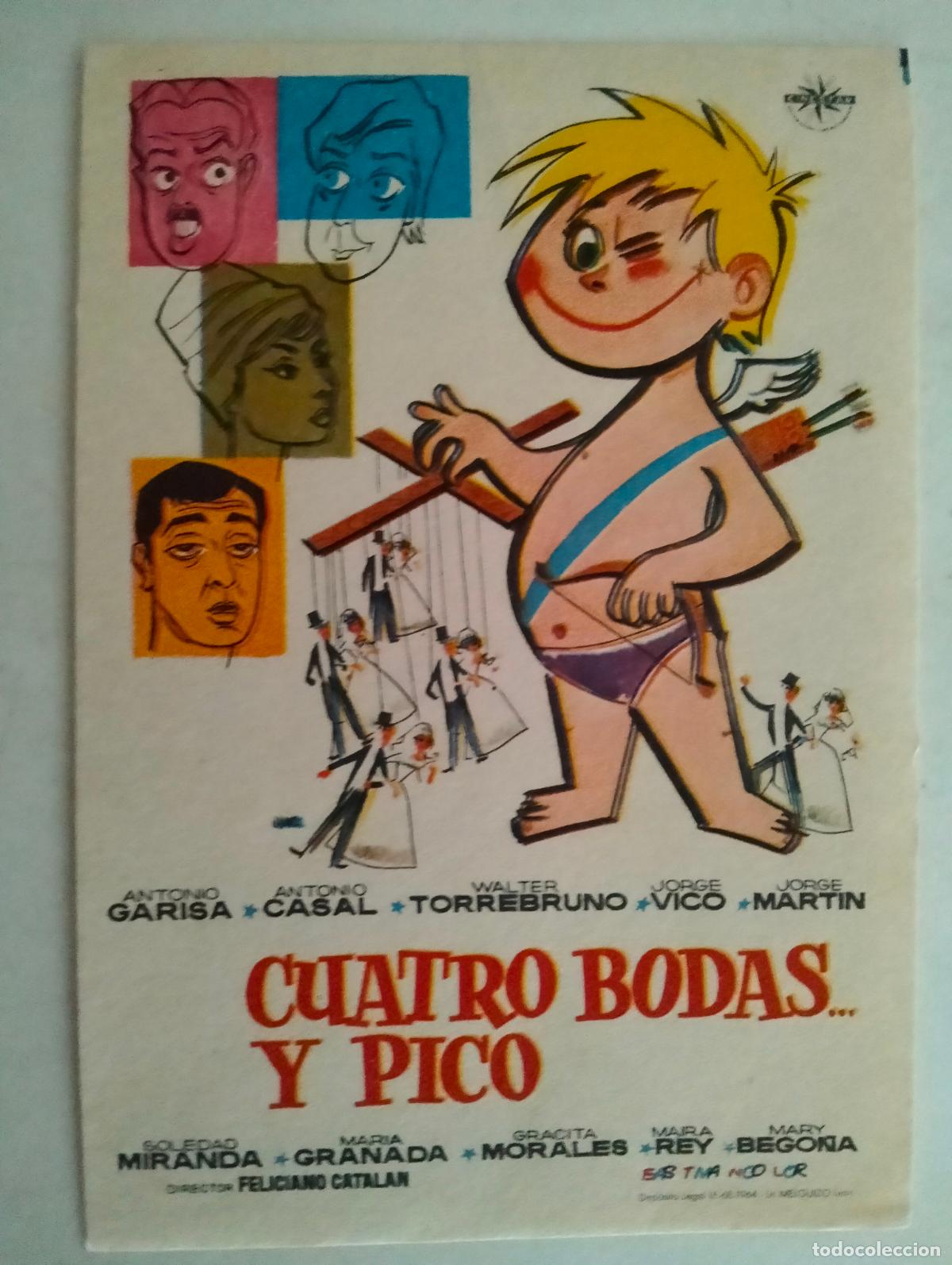 Cine: FOLLETO DE CINE, CUATRO BODAS Y PICO
