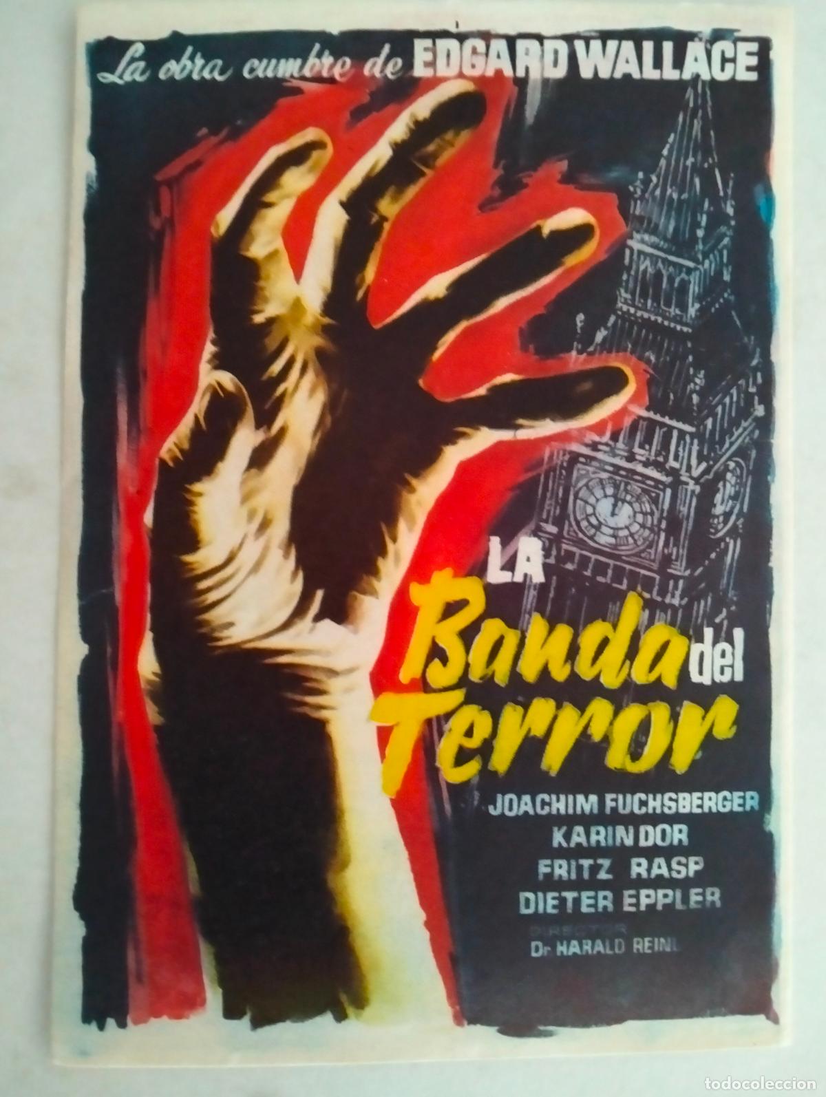 Cine: FOLLETO DE CINE, LA BANDA DEL TERROR