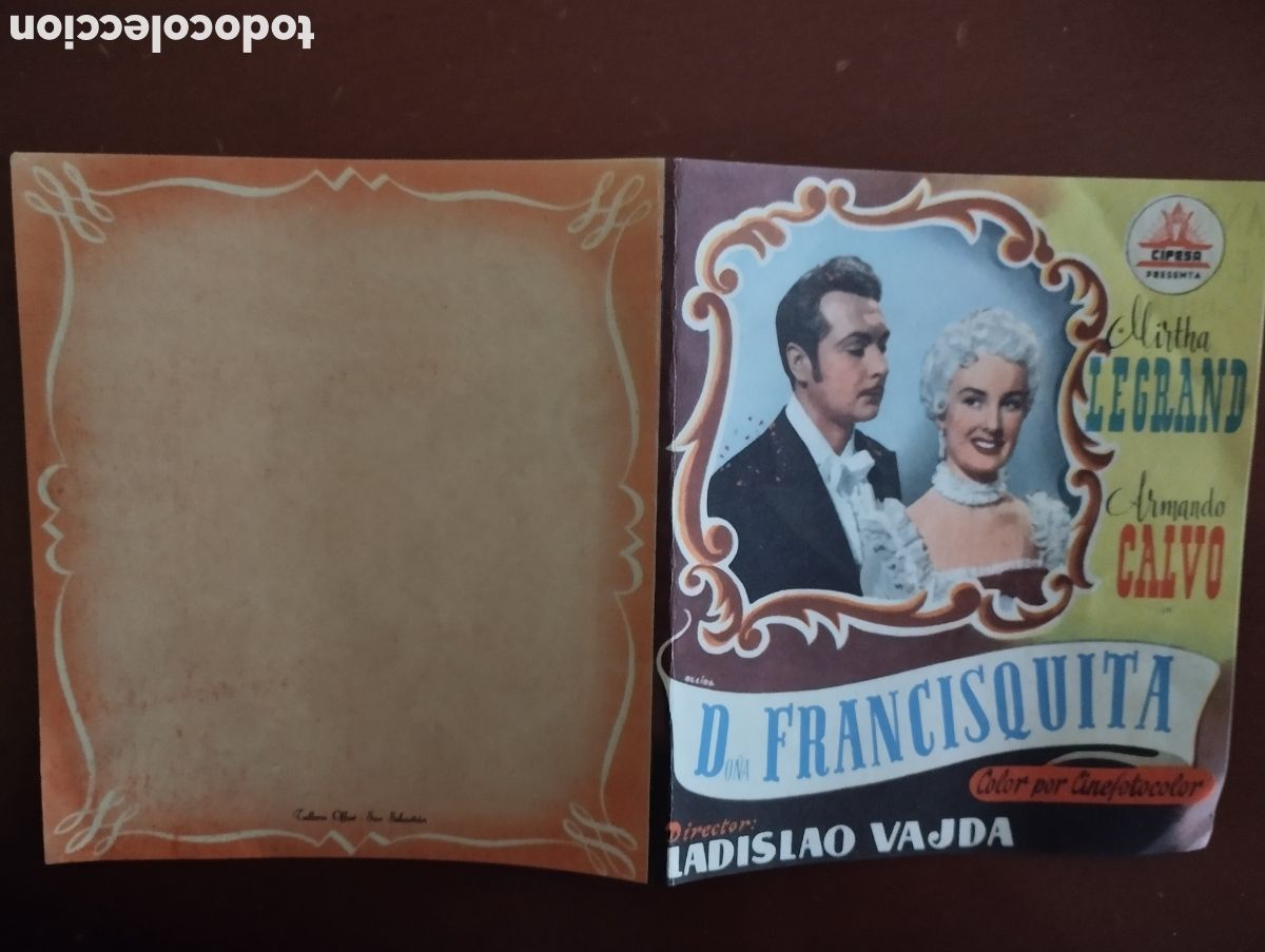 Cine: Folleto Programa de cine DOBLE - D.FRANCISQUITA