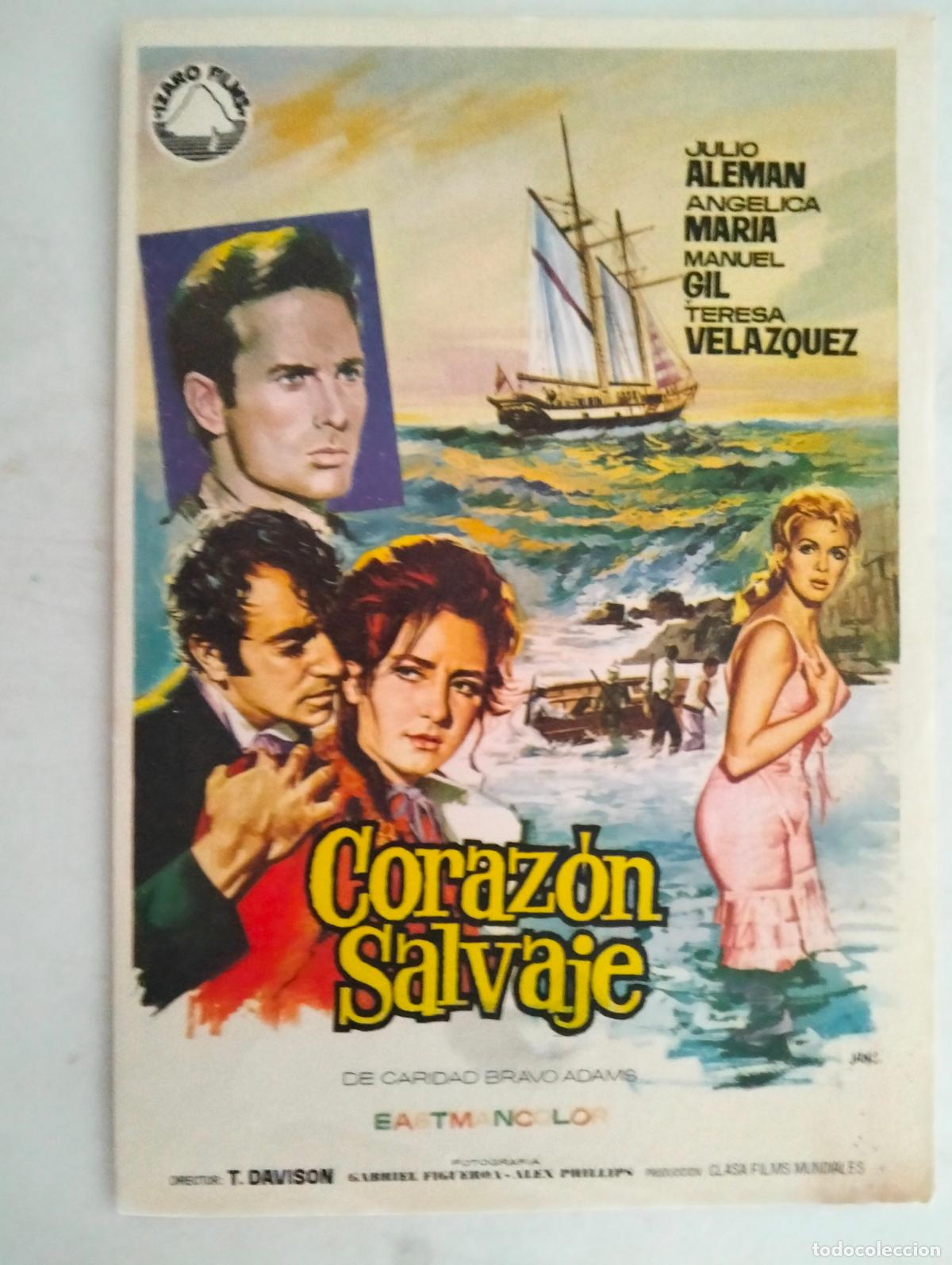 Cine: FOLLETO DE CINE, CORAZON SALVAJE