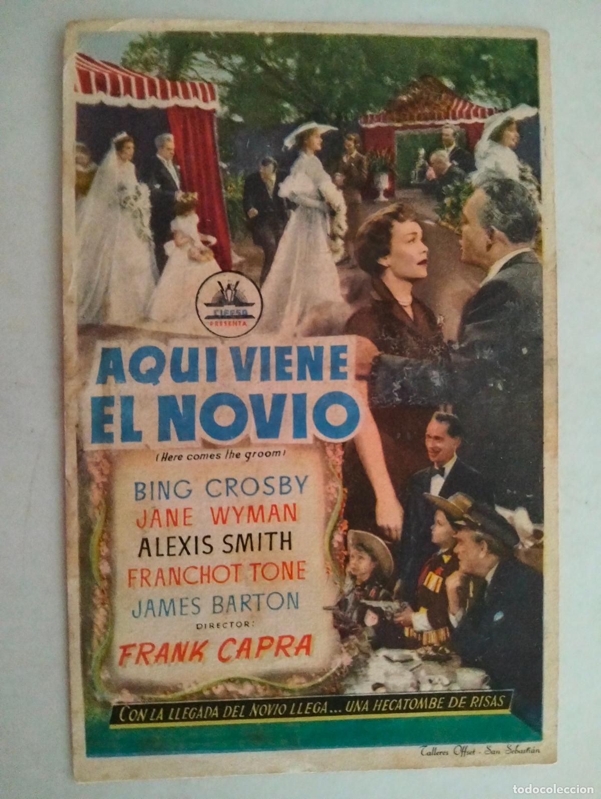 Cine: FOLLETO DE CINE, AQUI VIENE EL NOVIO