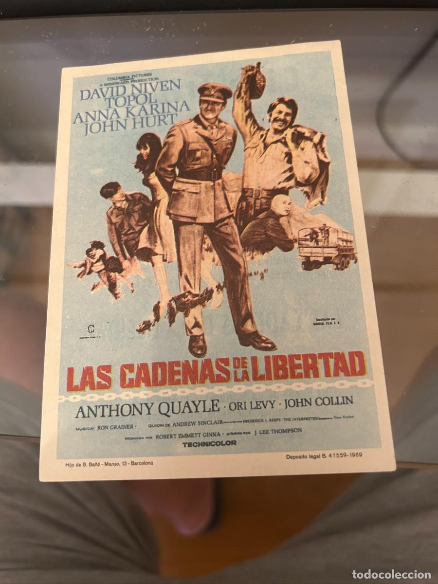 Cine: 1370 las cadenas de la libertad cine triunfo barcelona con publicidad buen estado